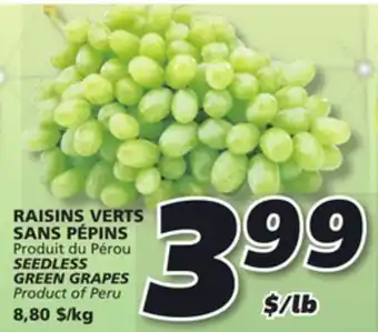 IGA Seedless green grapes offer