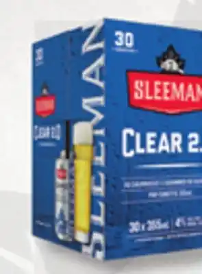 IGA Sleeman clear 2.0 beer offer