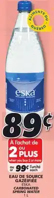 IGA Eska carbonated spring water offer