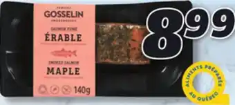 IGA Fumoirs gosselin hot-smoked salmon offer