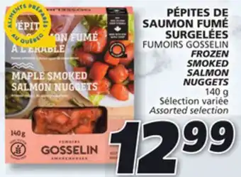IGA Fumoirs gosselin frozen smoked salmon nuggets, 140 g offer