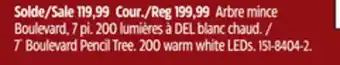 Canadian Tire Noma 7' boulevard pencil tree offer
