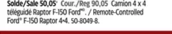 Canadian Tire New bright remote-controlled ford f-150 raptor 4×4 offer