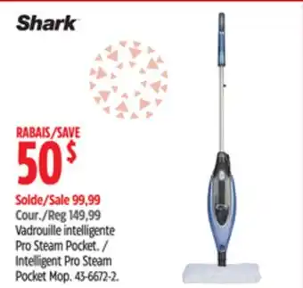 Canadian Tire Shark intelligent pro steam pocket mop offer