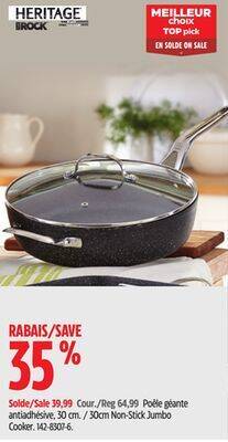 Canadian Tire Heritage 30cm non-stick jumbo cooker offer