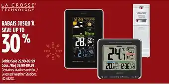 Canadian Tire La crosse selected weather stations offer