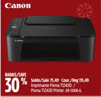 Canadian Tire Canon pixma ts3420 printer offer