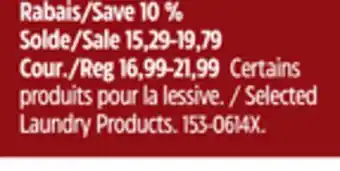 Canadian Tire Gain selected laundry products offer