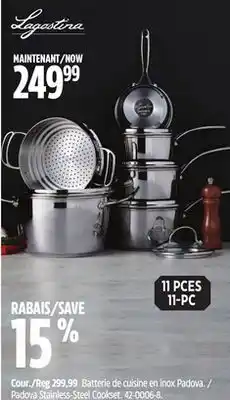 Canadian Tire Lagostina padova stainless-steel cookset offer