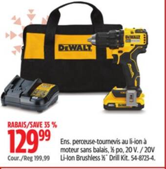 Canadian Tire 20v li-ion brushless 1⁄2˝ drill kit offer