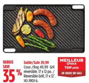 Canadian Tire Heritage the rock reversible grill, 17 x 12˝ offer