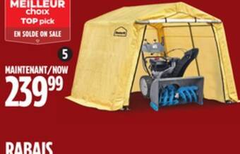 Canadian Tire Weatherfast peak storage shed offer