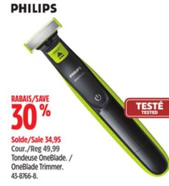 Canadian Tire Philips oneblade trimmer offer