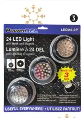 Canadian Tire Power del led puck work lights, 3-pk offer