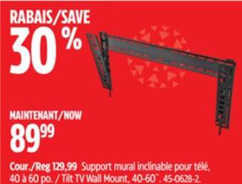 Canadian Tire Tilt tv wall mount, 40-60˝ offer
