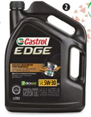 Canadian Tire Castrol edge titanium synthetic motor oil offer