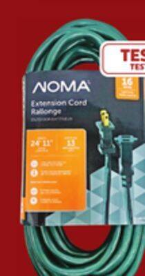 Canadian Tire Noma 24' outdoor extension cord offer