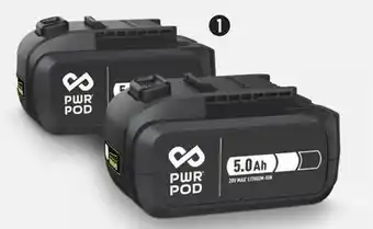 Canadian Tire Pwr pod 20v 5ah battery, 2-pk offer