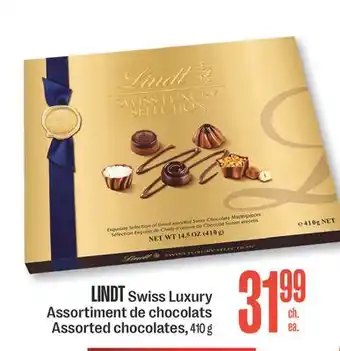 Jean Coutu Lindt swiss luxury assorted chocolates offer