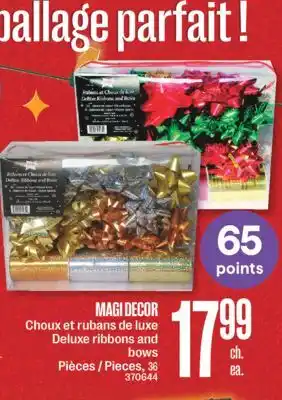 Jean Coutu Magi decor deluxe ribbons and bows offer