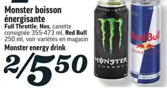 Marché Richelieu Boisson énergisante monster | monster energy drink offer