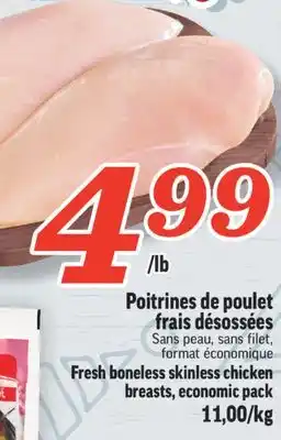 Marché Richelieu Poitrines de poulet frais désossées | fresh boneless skinless chicken breasts offer