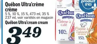 Marché Richelieu Ultra'crème crème québon | québon ultra'cream cream offer