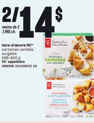 Provigo Hors-d'œuvre pc, 288-600 g offer