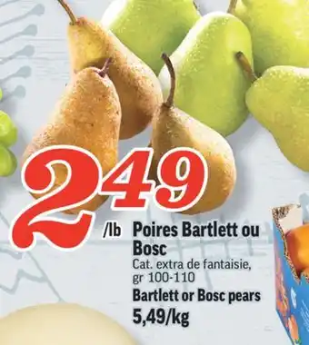 Marché Richelieu Poires bartlett ou bosc | bartlett or bosc pears offer