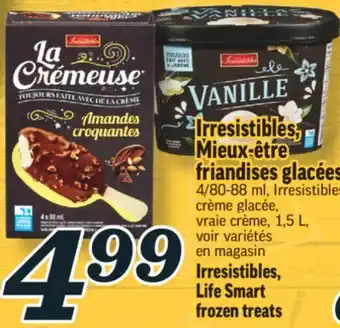 Marché Richelieu Irresistibles, mieux-être friandises glacées | irresistibles, life smart frozen treats offer