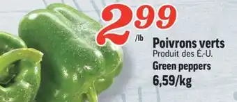 Marché Richelieu Poivrons verts | green peppers offer