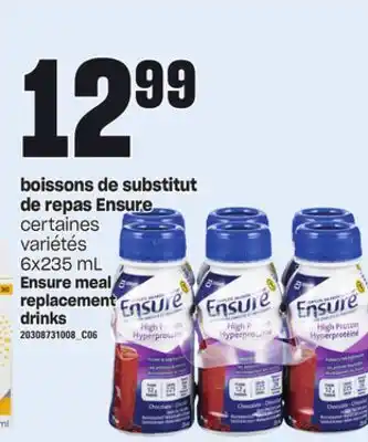 Provigo Boissons de substitut de repas ensure, 6x235 ml offer