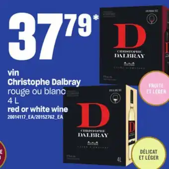 Provigo Vin christophe dalbray, 4 l offer
