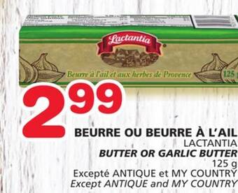 Marches Tradition Lactantia125 g butter or garlic butter offer