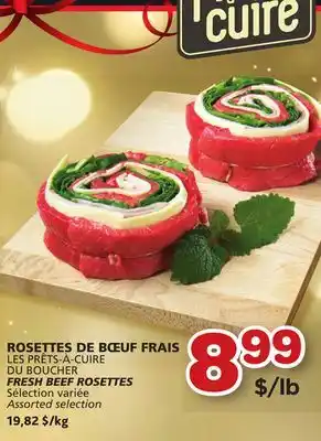 Marches Tradition Les prêts-à-cuire fresh beef rosettes offer