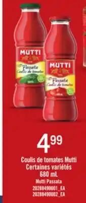 Provigo Coulis de tomates mutti, 680 ml offer