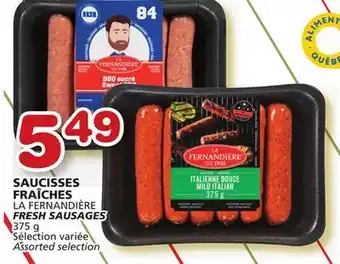 Marches Tradition La fernandière fresh sausages offer