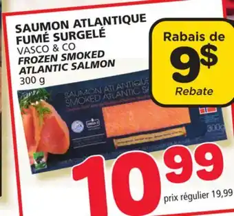 Marché Bonichoix Vasco & co frozen smoked atlantic salmon offer