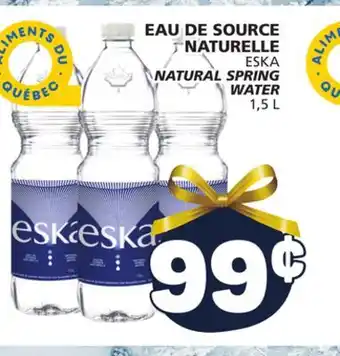 Marché Bonichoix Eska natural spring water offer