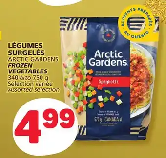 Marché Bonichoix Arctic gardens frozen vegetables offer