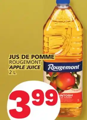 Marché Bonichoix Rougemont apple juice offer