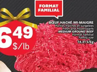 Marché Bonichoix Fresh and frozen parts medium ground beef offer