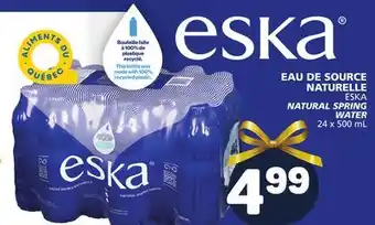 Marché Bonichoix Eska natural spring water offer