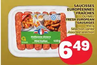 Marché Bonichoix Olymel fresh european sausages offer