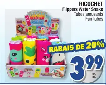 Jean Coutu Ricochet flippers water snake fun tubes offer