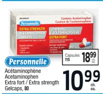 Jean Coutu Personnelle acetaminophen offer