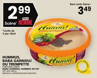 Rachelle-Bery Grocery Fontaine santé baba gannouj, hummus or dip offer