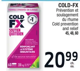 Jean Coutu Cold-fx cold prevention and relief offer