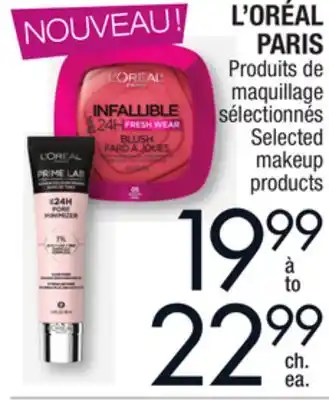 Jean Coutu L'oréal selected makeup products offer