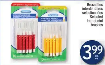 Jean Coutu Personnelle selected interdental brushes offer
